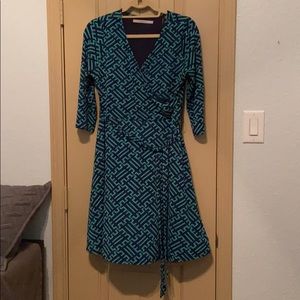 Geometric print dress